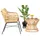 aea Gartenmöbel-Set 2-tlg. Beige