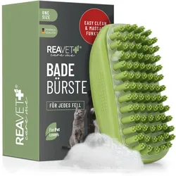 REAVET Badebürste für Hunde – Shampoo & Massage in Einem