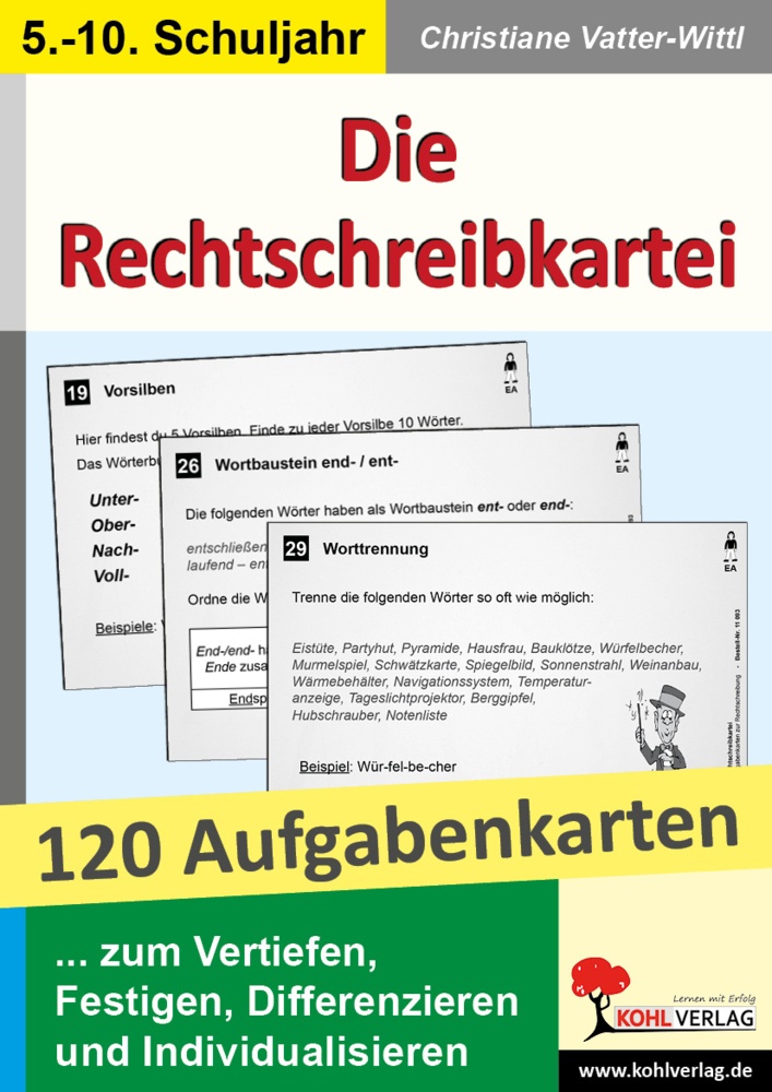 Die Rechtschreibkartei - Christiane Vatter-Wittl  Kartoniert (TB)