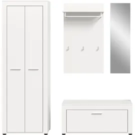 OTTO home AOSTA Garderobenschrank 184 x 35 x 191 cm weiß