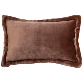 ATMOSPHERA CREATEUR D'INTERIEUR Flanellkissen Cuddly 38 x 58 cm Braun