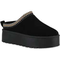 Damen Pantoffeln in Schwarz