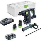 Festool KHC 18 EB-Basic Akku Kombihammer 18 V 2,6 J SDS-Plus Brushless + 1x Akku 4,0 Ah + Schnellladegerät + Systainer