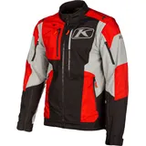 Klim Dakar Textiljacke - Schwarz/Hellgrau/Rot - S