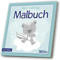 Media Verlag Mein Lieblings Malbuch Blau Jungen ab 2