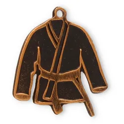 Motivmedaille Kimono goldfarben