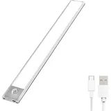 Led-schrankleuchte, Tragbare Automatische Schrankleuchte, Bewegungsmelderleuchte, Magnetische Kabellose Led-streifenleuchte Mit Usb-ladefunktion, Geeignet Für Schränke, Küchen, Treppen, Flure... (6000 K