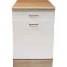 Bega BBK Unterschrank Sonoma-Eiche 50 x 90 x 60 cm Weiß