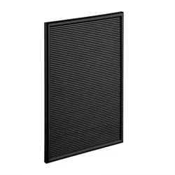 Relaxdays Letterboard, 145 Buchstaben, Zahlen, Sonderzeichen, 45x30 cm, Buchstabentafel zum Stecken, Kunststoff, schwarz