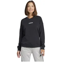 Adidas Essentials Linear French Terry Sweatshirt - Black /