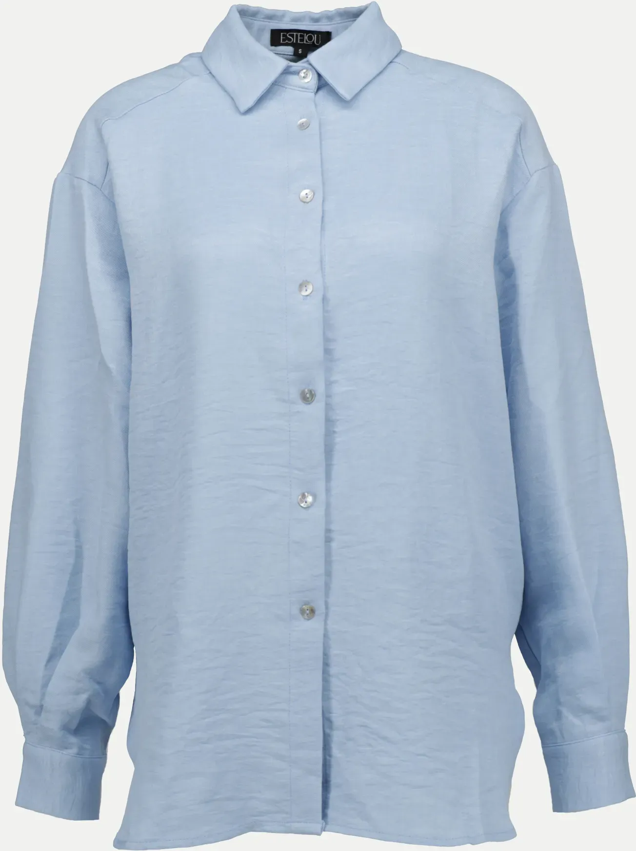 Weites Hemd Blau L