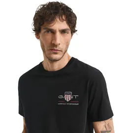 GANT T-Shirt - Blau,Rot,Schwarz,Weiß - XL