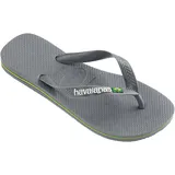 Havaianas Brasil Logo Zehentrenner, Steel Grey Steel Grey, 45/46 EU