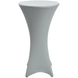 Beautissu Stehtischhusse Stella Silbergrau Ø 70-75 cm