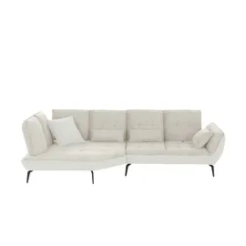 Vito Eckcouch Flachgewebe 3-Sitzer Beige