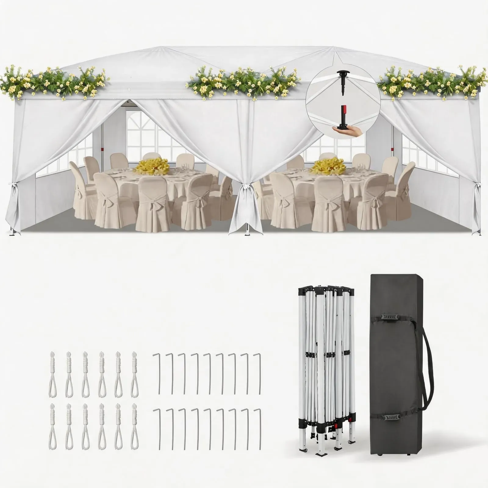 faltpavillon 3x6