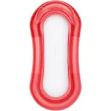 Brandsseller Luftmatratze 160x84 cm Badematratze Wasserhängematte mit Netzeinsatz und abnehmbaren Kopfteil aufblasbar - Rot