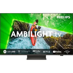 PHILIPS 55PUS8609/12 4K Ambilight TV (Flat, 55 Zoll / 139 cm, UHD 4K, SMART TV, Ambilight)