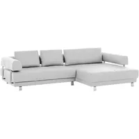 Xxxl Ecksofa, Weiß, Leder, Echtleder, Dickleder, 3-4-Sitzer, Füllung: Polyurethan (Pur), Ottomane rechts, L-Form, 307x188 cm, Goldenes M, Typenauswahl, Fußauswahl, Lederauswahl, Stoffauswahl, Hocker erhältlich, Rücken echt, individuell planbar, Wohnzimmer, Sofas & Couches, Wohnlandschaften, Ecksofas