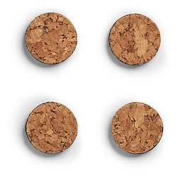 Zeller Kork Magnete braun, Kork  Ø 2,8 x 0,3 cm, 4 St.