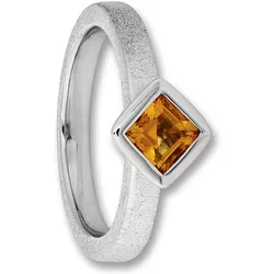 Silberring ONE ELEMENT "Citrin Ring aus 925 Silber Citrin Ring aus 925 Silber" Gr. 60, silber, Fingerringe, Damen, 60, Silber 925 (Sterlingsilber), ein ausdrucksstarkes Schmuckstück für jeden Anlass