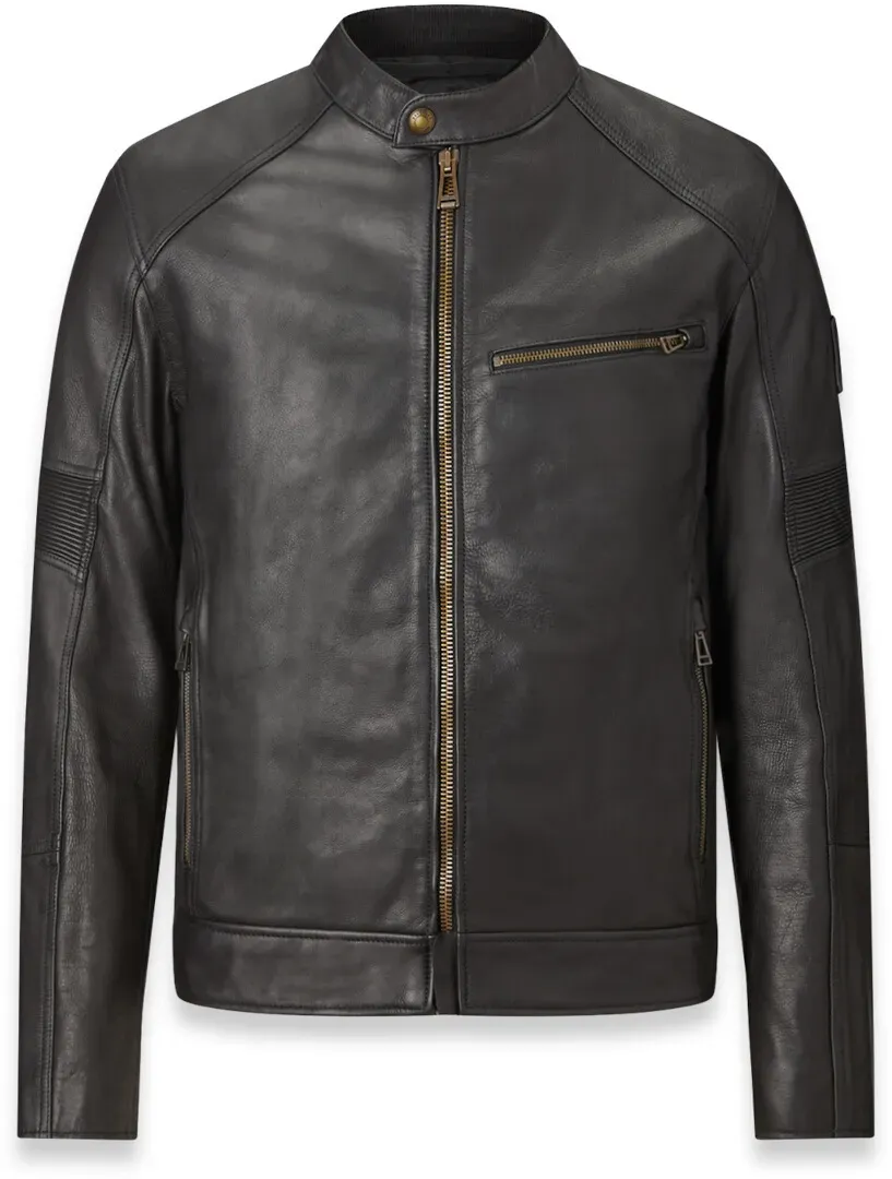 Belstaff Vanguard Motorrad Ledejacke, schwarz, Größe 3XL für Männer