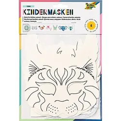 folia Kindermasken "Tiere", 6 verschiedene Motive