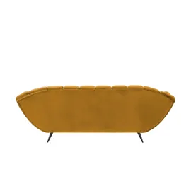 Switch Einzelsofa aus Mikrofaser Gappa ¦ gold ¦ Maße (cm): B: 222 H: 82 T: 94.0