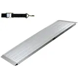 Baumarktplus TRUTZHOLM 1 x Auffahrrampe 200 x 70 cm Traglast 270kg Alu grau profiliert