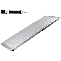 Baumarktplus TRUTZHOLM 1 x Auffahrrampe 200 x 70 cm Traglast 270kg Alu grau profiliert