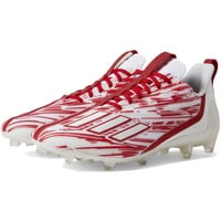 adidas Men's Adizero Football Shoe, White/Team Power Red/White, 12.5 - 47 1/3 EU