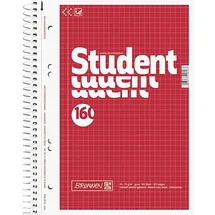 Brunnen Collegeblock A5 kariert rot