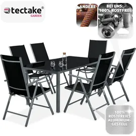 Tectake Aluminium Set 7-tlg. dunkelgrau