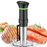 Sous Vide Garer Sous Vide Stick mit LCD Touchdisplay Eintauchthermostat Timer Sous-Vide Garer 1000W für Behälter bis 20L 25-92,5°C Slow Cooker 360° Präzisionskochtopf Immersion Zirkulation