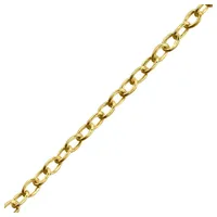 Order & Smile Schmuck Panzerkette Kette 925 Silber vergoldet 45 cm, gestempelt goldfarben