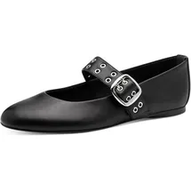 TAMARIS Damen Ballerina Vegan schwarz 39