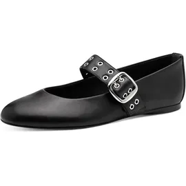 TAMARIS Damen Ballerina Vegan schwarz 39