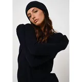 AUTHENTIC CASHMERE Kaschmir-Mütze "Pinier" in Dunkelblau
