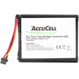 AccuCell Akku passend für TomTom Bridge, TomTom Model UZ6 1CP515161HR, Webfleet PRO 8270 und 8275 3,8 Volt 2100mAh