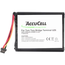 AccuCell Akku passend für TomTom Bridge, TomTom Model UZ6 1CP515161HR, Webfleet PRO 8270 und 8275 3,8 Volt 2100mAh