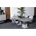 JV Möbel Elegantes weißes Esstisch- und Stuhl-Set aus Holz und Metall,