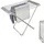 Fishtec Elektrischer beheizter Wäschetrockner 8 Stangen - Handtuchtrockner - Handtuchhalter - Praktik - 95 X 63 X 74 cm - Aluminium gebürstet