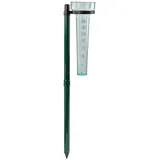 kestek - Niederschlagmesser, Regenmesser mit grünem Erdspieß Messbereich 35 Liter,