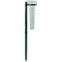 kestek - Niederschlagmesser, Regenmesser mit grünem Erdspieß Messbereich 35 Liter,