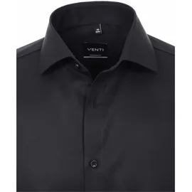 Venti Langarmhemd Schwarz 41