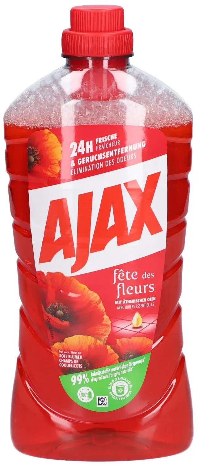 Ajax Optimal 7 Allzweckreiniger Rote Blumen 1 lt