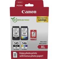Canon Tinte PG-545XL/CL-546XL Photo Value Pack hohe Kapazität (8286B011)
