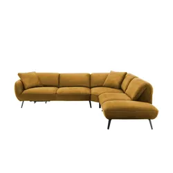 medium Ecksofa  Ventus , gelb , Maße (cm): B: 304 T: 246