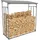 deluke Kaminholzregal Aluminium 70 x 165 x 165 cm Schwarz