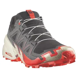Salomon Speedcross 6 Herren Black/Fiery Red/Almond Milk 44